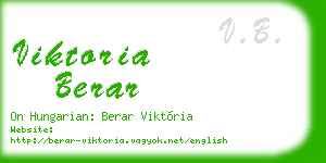 viktoria berar business card